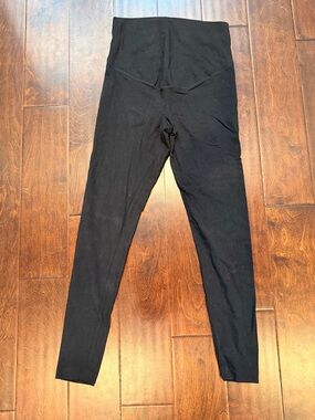 Black High-Waist Maternity Leggings